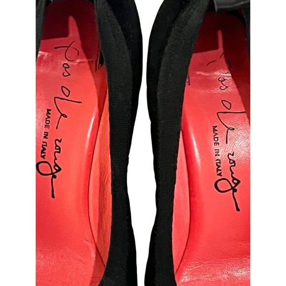 Pas de Rouge Pumps Comoscio Black IT 40 US 9 EUC - Picture 9 of 9